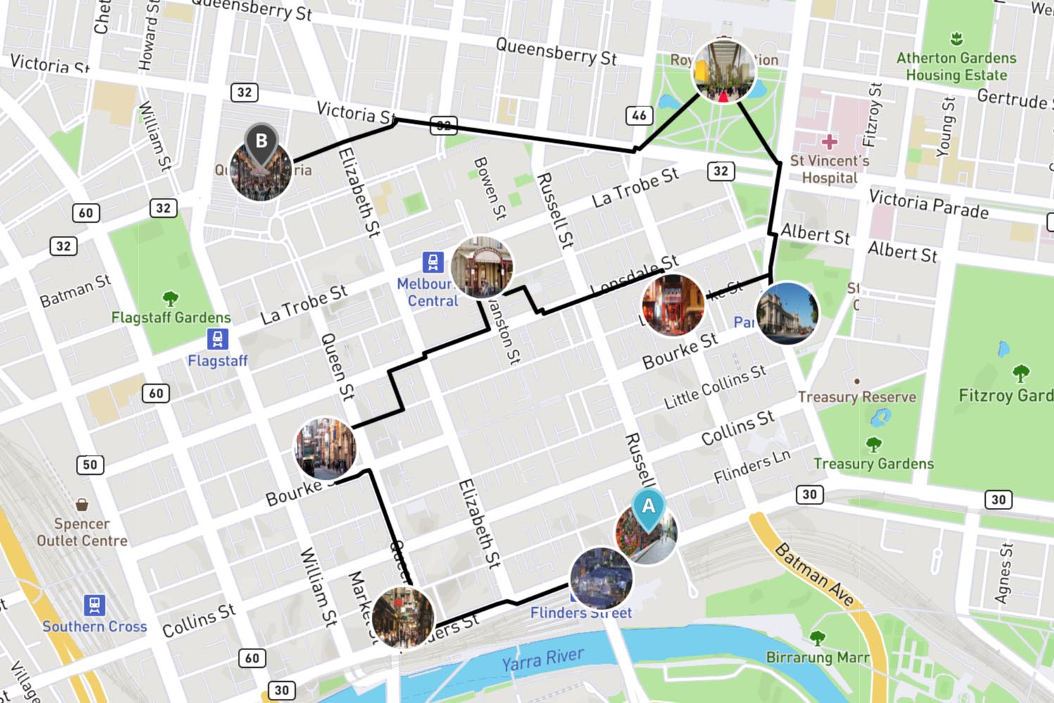 Google Maps Walking Tour